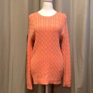 NWOT - Croft & Barrow Crew-neck Cable Cord Sweater Size Medium